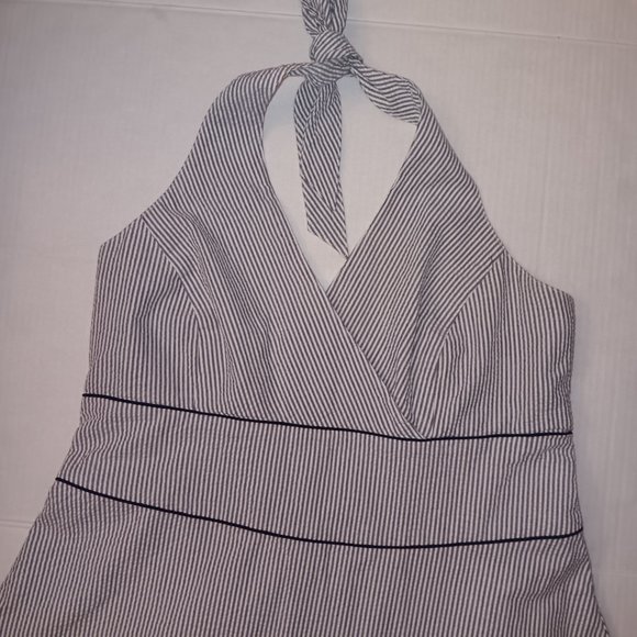 LIZ CLAIBORNE WOMEN'S STRIPED DRESS - Picture 1 of 13